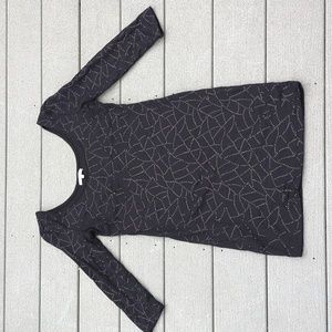 Just Ginger 3/4 Sleeve Sequin Body Con  Dress